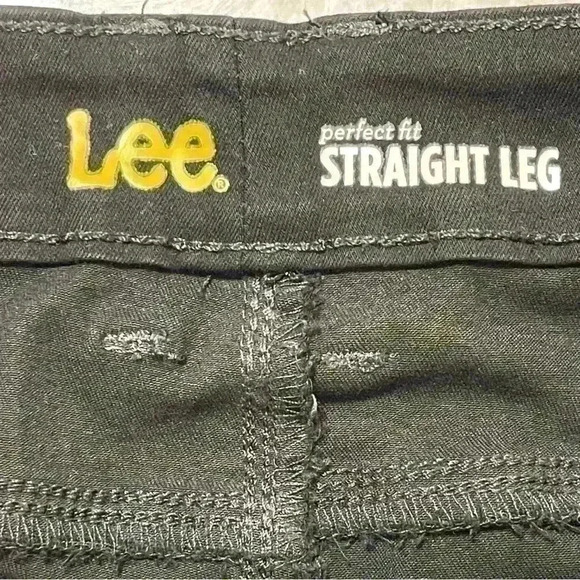 Lee Women's Perfect Fit Straight Leg Jeans Black Size 16 Medium - Picture 8 of 10